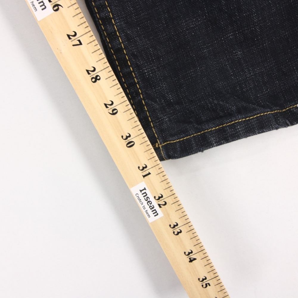 Talldege And Co Jeans Mens 32 Blue Raw Dark Wash Straight Leg Made In Italy - Picture 8 of 12